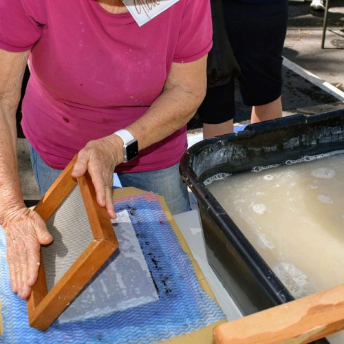 Papermaking with recycled papers